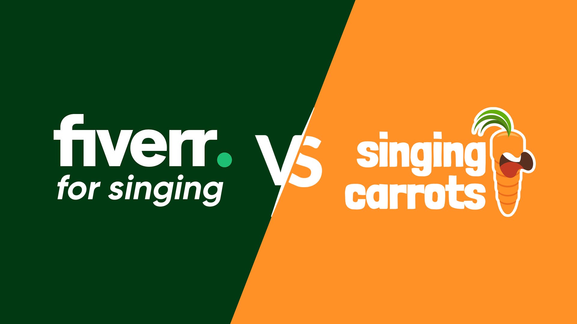 Fiverr singing lessons vs Singing Carrots comparison – live one-on-one coaching platform compared with interactive pitch feedback and vocal training tools.