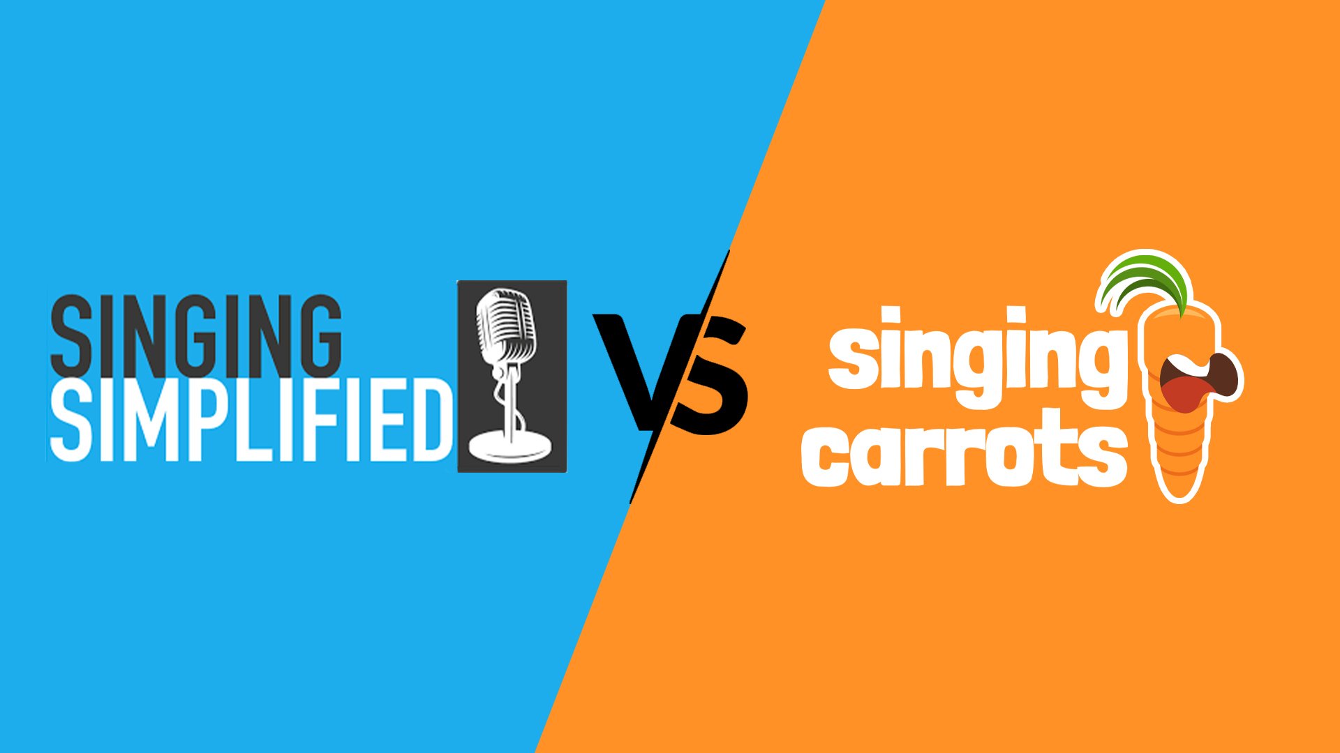 Singing Carrots vs Singing Simplified #1 on Udemy – comparison of interactive tools and structured video lessons for beginner singers.