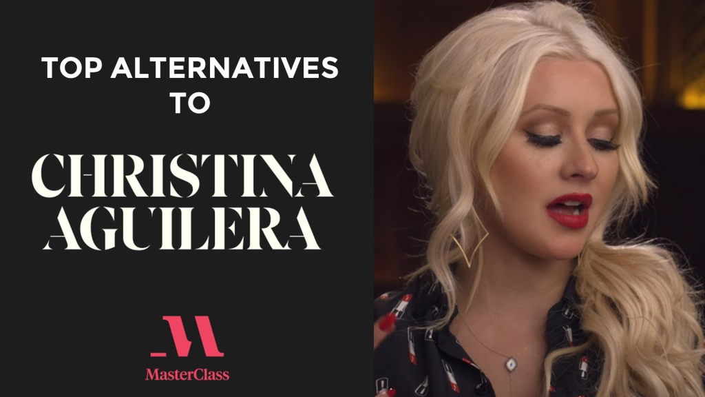 Text graphic reading “ Top Alternatives to Christina Aguilera MasterClass"