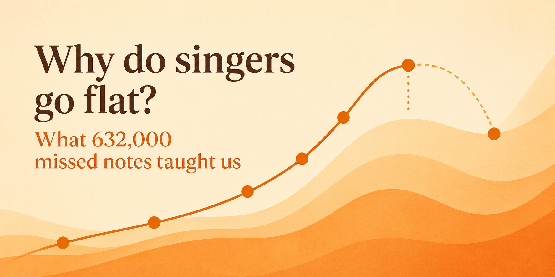 Why do singers go flat? What 632,000 missed notes taught us