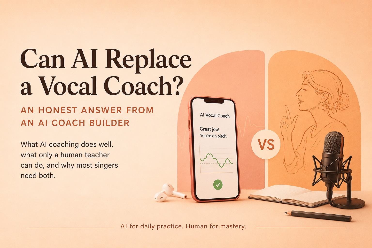 Can AI Replace a Vocal Coach? An Honest Answer From an AI Coach Builder