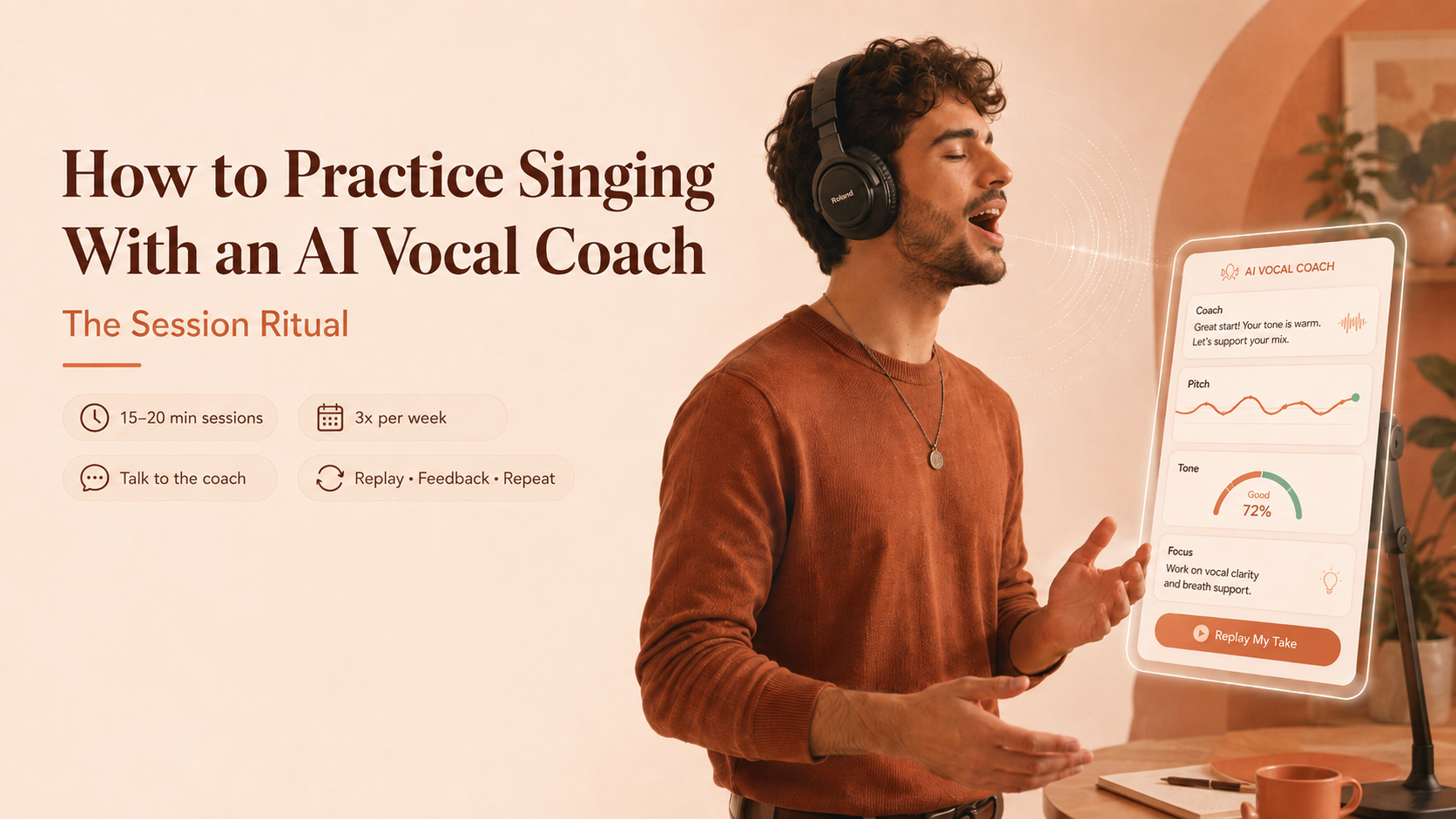 How to Practice Singing With an AI Vocal Coach: The Session Ritual