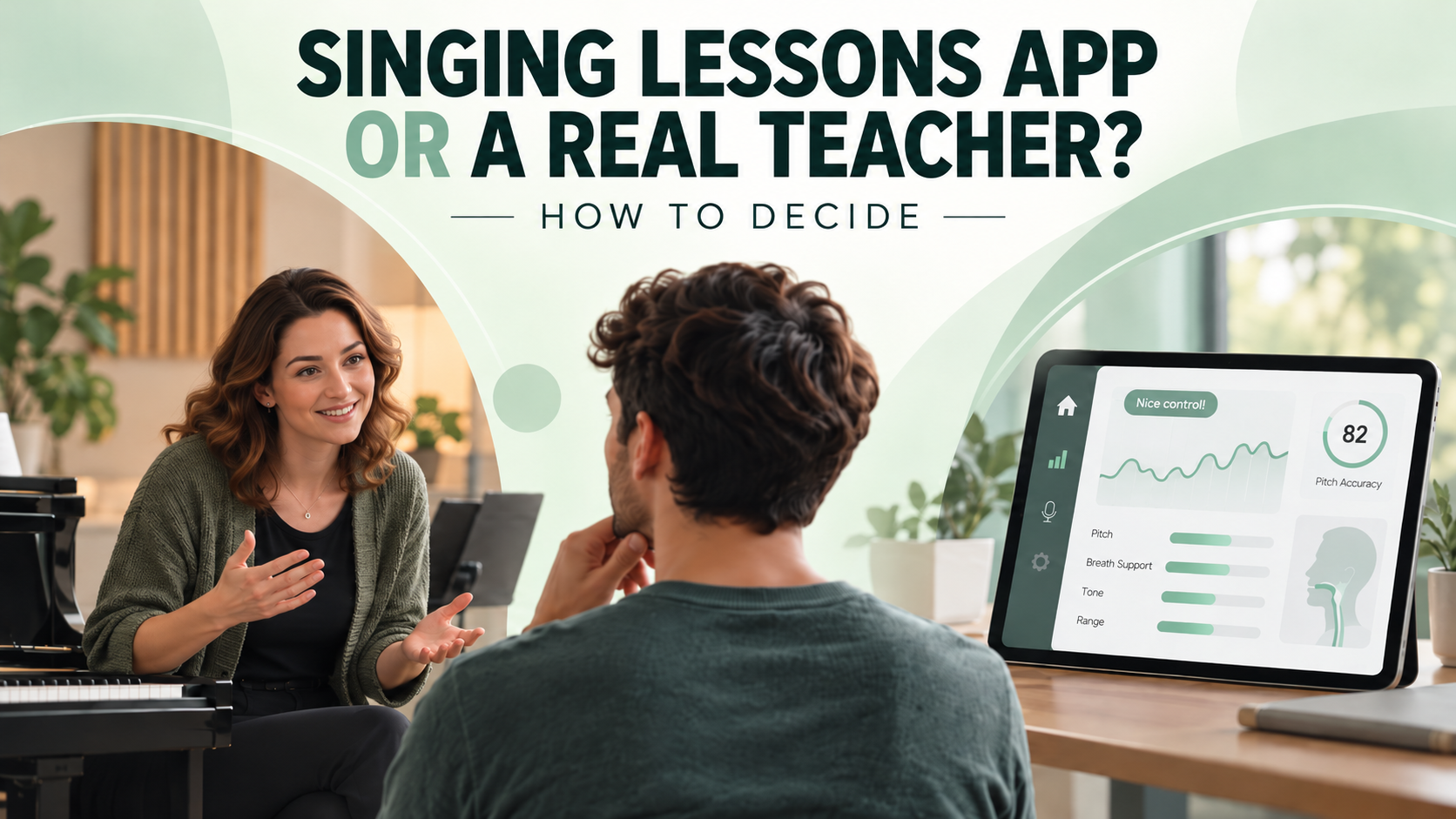 Singing Lessons App or a Real Teacher? How to decide